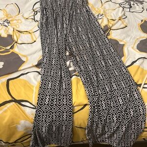 3) Ace black and white jumpsuit  size large